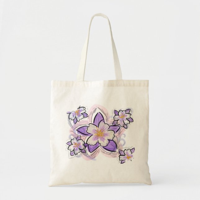Bolso reutilizable de la flor de Columbine (Frente)