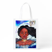 Bolso reutilizable de la mujer negra