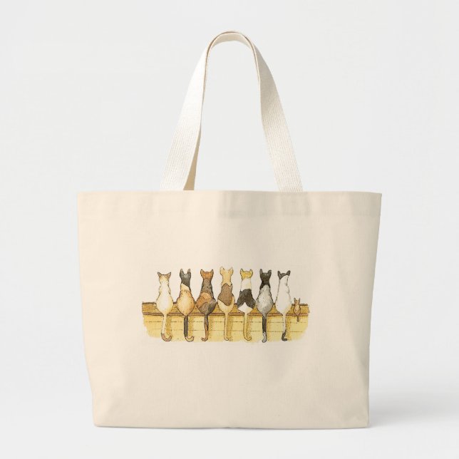 Bolso reutilizable de los gatos de las partes (Frente)