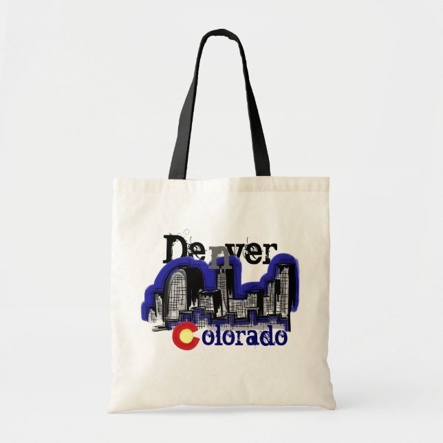 Bolso reutilizable del horizonte de Denver (Frente)