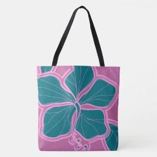 Bolso reversible hawaiano de la playa del hibisco