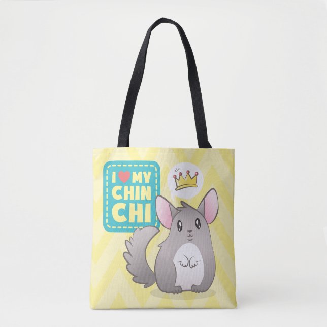 Bolso Reversible I Love my Chinchi (Anverso)