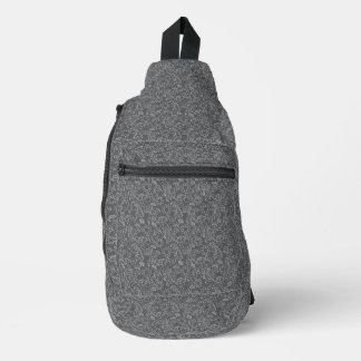 Bolso riñonera de flores grises místicas