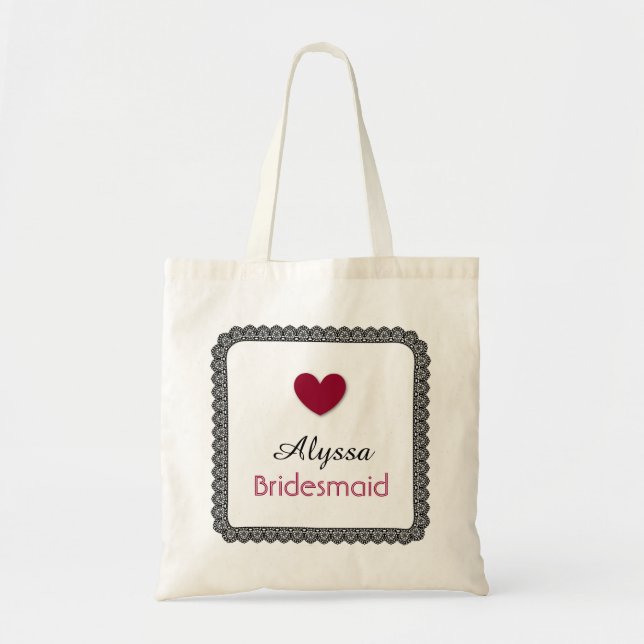 Bolso rojo V02 de la boda de la dama de honor del (Frente)