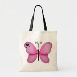 Bolso rosado de la mariposa