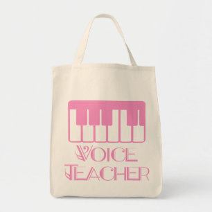 Bolso rosado de la música del profesor de la voz