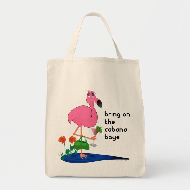 Bolso rosado divertido del flamenco (Frente)