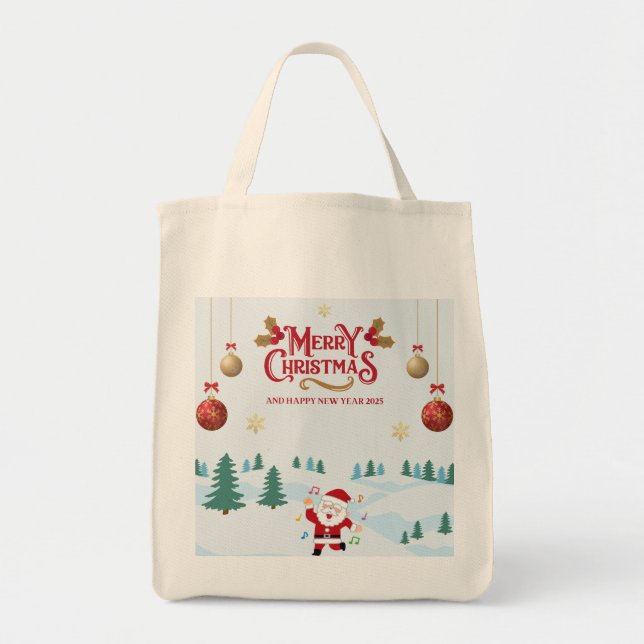 bolso santa Tote para navidades (Frente)