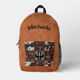 Bolso Southwest Cross Print Cut Sew