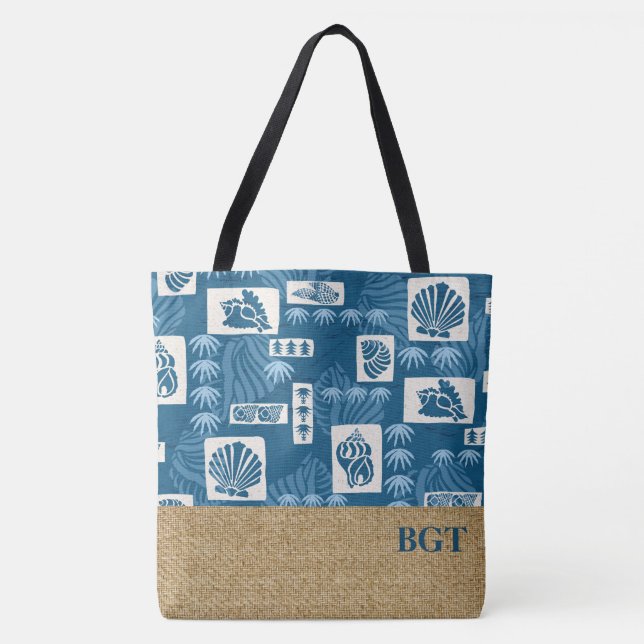 Bolso submarino hawaiano de la playa del monograma (Anverso)