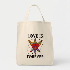 Bolso tatuaje neo tradicional love is forever
