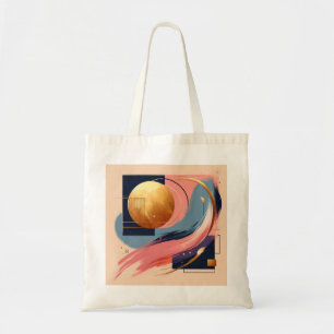 Bolso tote abstracto vibrante - Patrón geométrico