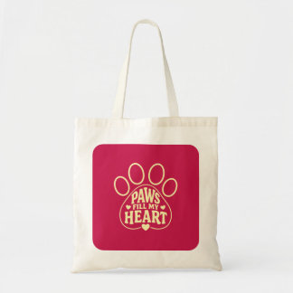 Bolso Tote Amante de Perros - Tipografía de Huella