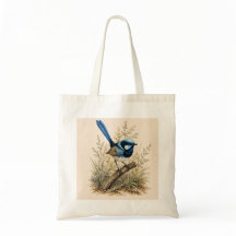 Bolso Tote Blue Fairy Wren | Edición Bush