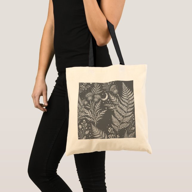 Bolso Tote Botánico de Luna de Helecho Celestial (Anverso (producto))