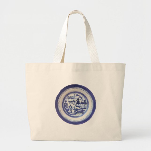 Bolso Tote Canton Azul (Frente)