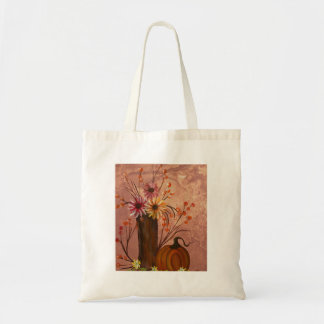 Bolso Tote con Flores de Otoño