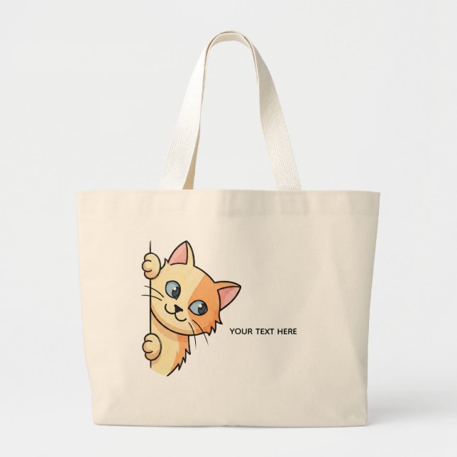 Bolso tote con gato (Frente)