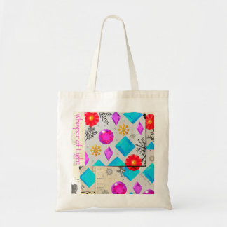 Bolso tote con patrón de gemas coloridas - Susurro