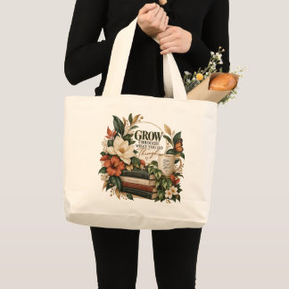 Bolso Tote Crece a Través de Lo Que Pasas