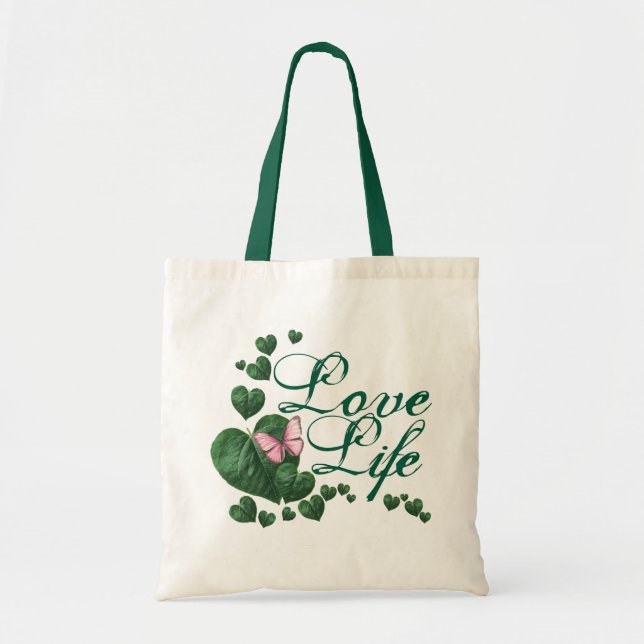 Bolso tote de amar la vida (Frente)