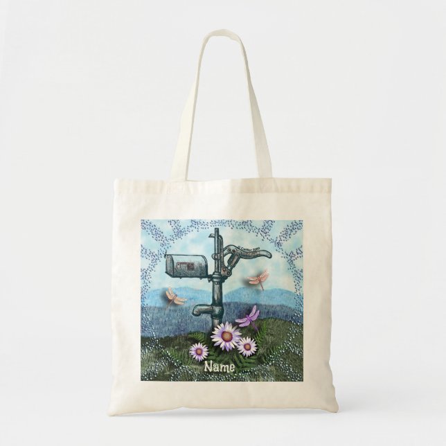 Bolso tote de buzón antiguo (Frente)