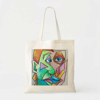 Bolso tote de cabeza cubista