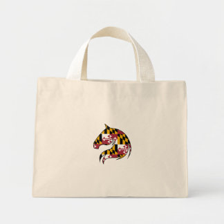 Bolso tote de cabeza de caballo de la bandera de M
