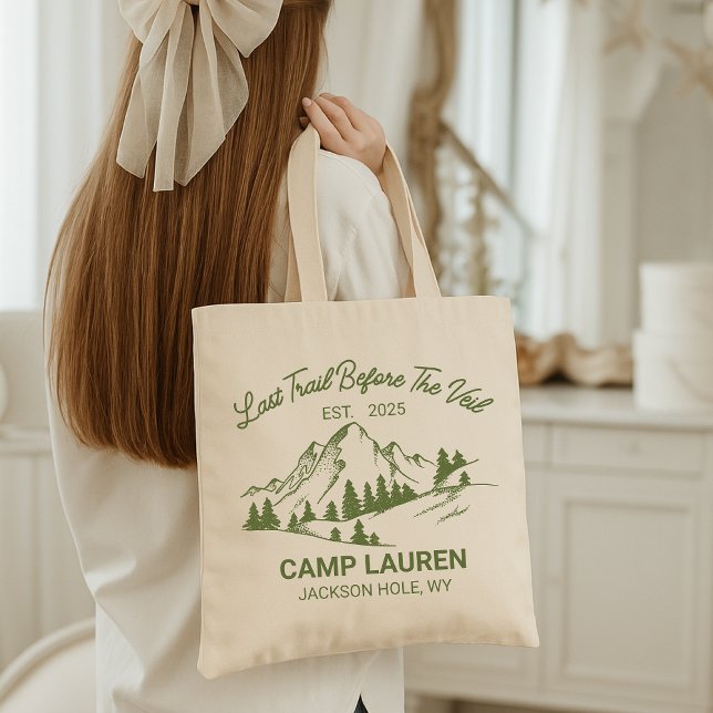 Bolso Tote de Campamento de Soltera | Bolso Temáti (camp bach tote, bachelorette camping bag, adventure bride tote, bachelorette party gift, bridal camp)