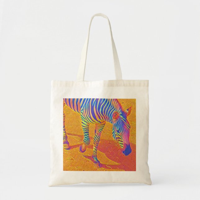 Bolso tote de cebra (Frente)
