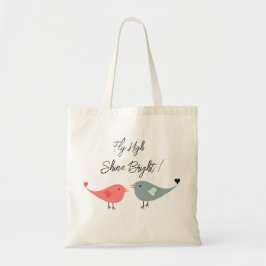 Bolso tote de cita moderna y edificante para volar