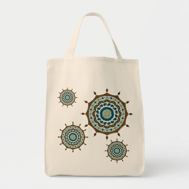 Bolso tote de cobre Mehndi Fantasy (Frente)