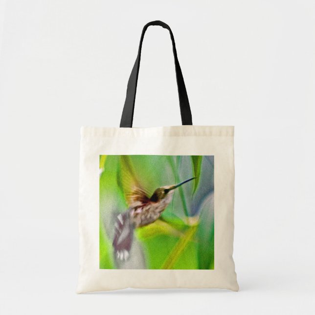 Bolso tote de colibrí (Frente)