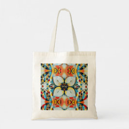 Bolso tote de flores grandes y llamativas