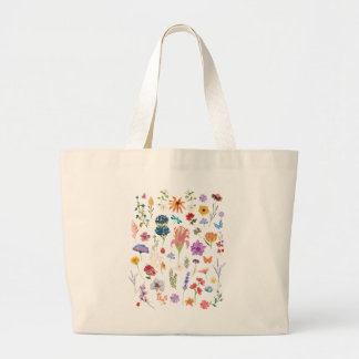Bolso Tote de Flores Silvestres | Floral Rústico p
