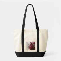 Bolso Tote de Fotografía de Naturaleza Floral Rojo