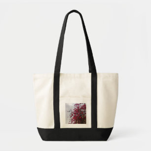 Bolso Tote de Fotografía de Naturaleza Floral Rojo