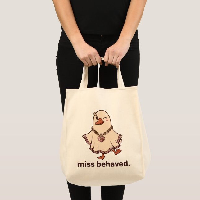 Bolso Tote de Ganso Fantasma Mal Comportada, Mejor (Anverso (producto))