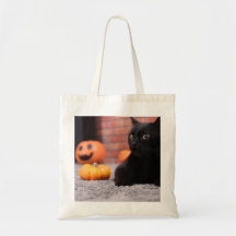Bolso Tote de Halloween con Sombrero de Bruja Ador
