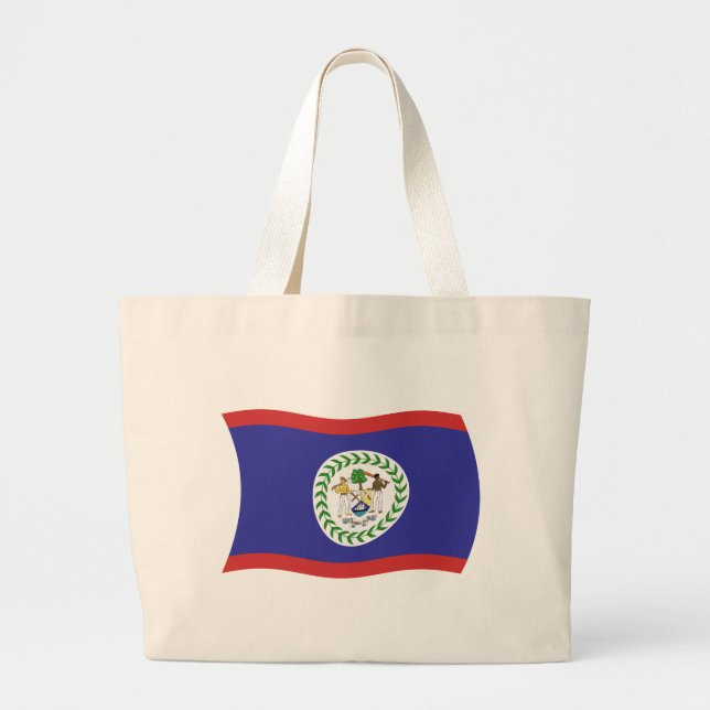 Bolso tote de la bandera de Belice (Frente)