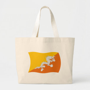 Bolso tote de la bandera de Bhután