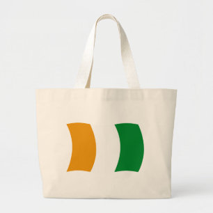 Bolso tote de la bandera de Cote d'lvoire (Costa d