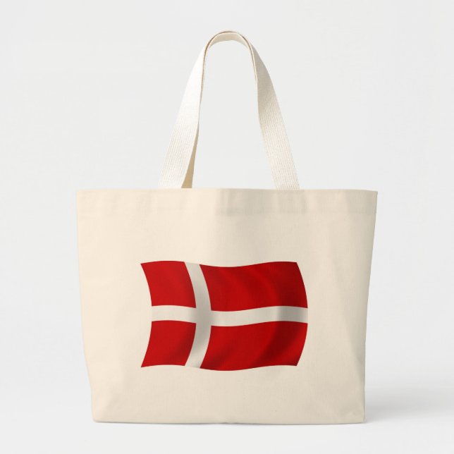 Bolso tote de la bandera de Dinamarca (Frente)