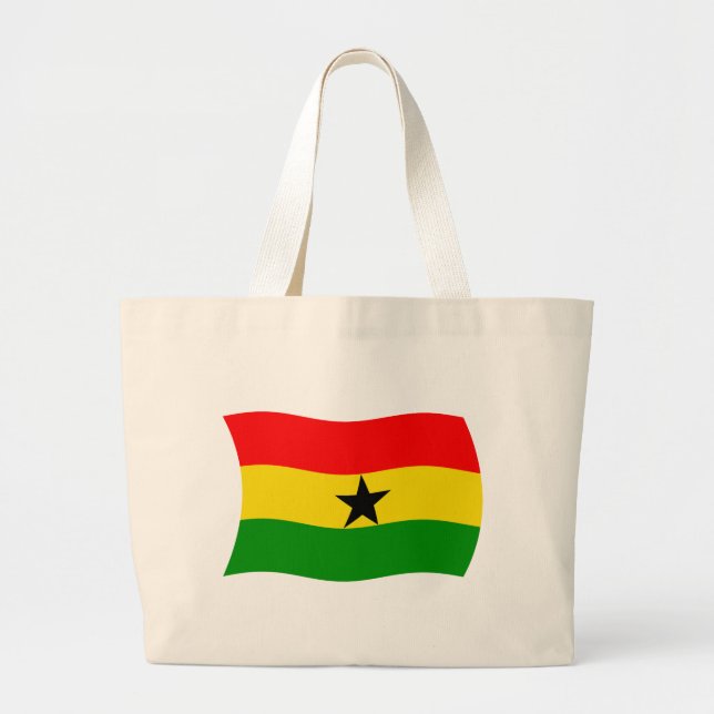 Bolso tote de la bandera de Ghana (Frente)