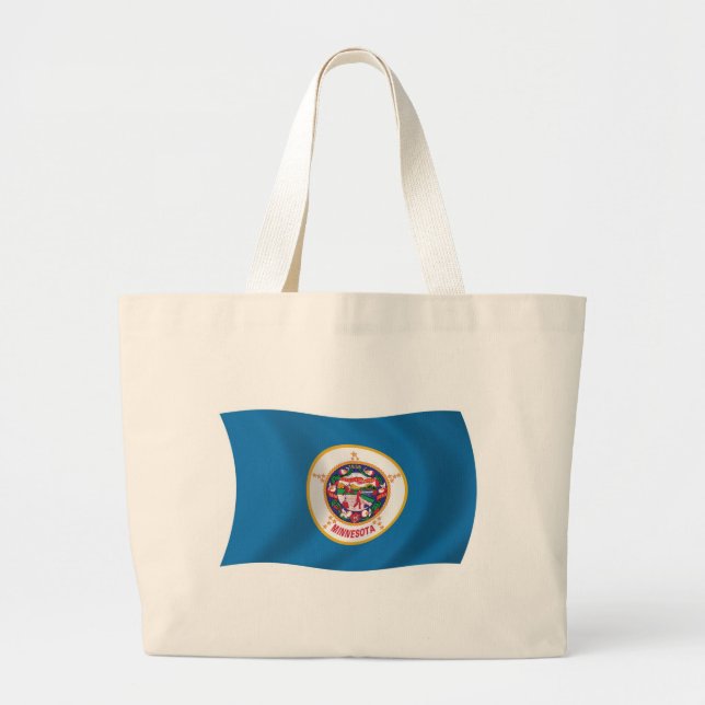 Bolso tote de la bandera de Minnesota (Frente)