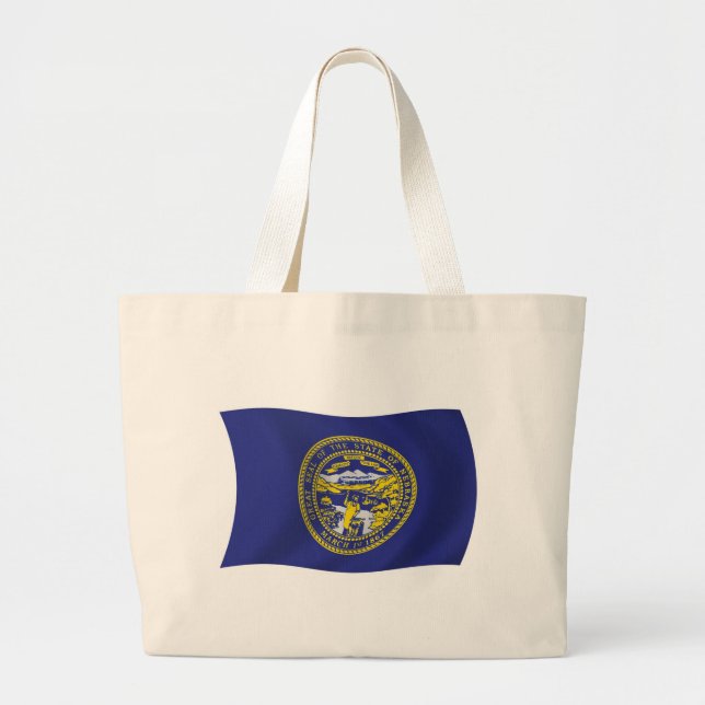 Bolso tote de la bandera de Nebraska (Frente)