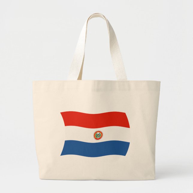 Bolso tote de la bandera de Paraguay (Frente)