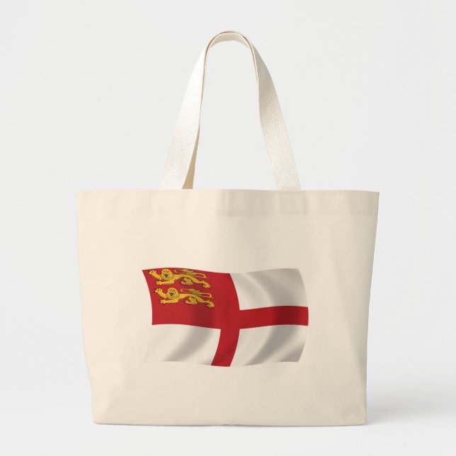 Bolso tote de la bandera de Sark (Frente)