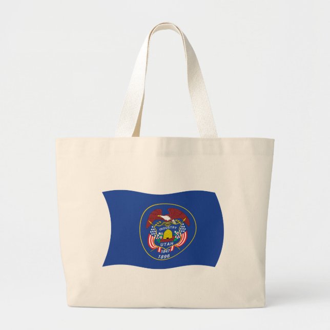 Bolso tote de la bandera de Utah (Frente)