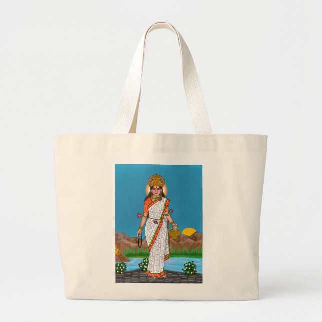 Bolso Tote de la Diosa Brahmacharini (Frente)